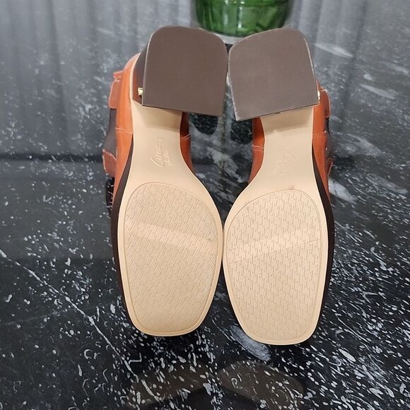 BRAND NEW CIRCUS BY SAM EDELMAN WOMEN'S BROWN  PATENT BLOCK HEEL ANKLE B… G1 - Picture 14 of 15